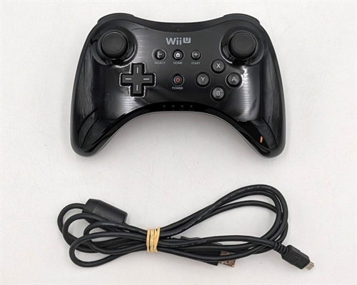 Wii U Pro Controller - Sort - Nintendo Wii U Tilbehør (B Grade) (Genbrug)